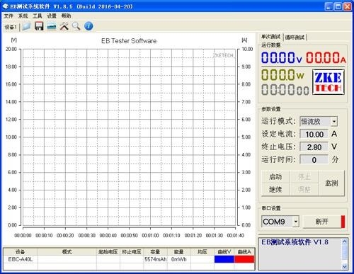 EBC-A40L เครื่องทดสอบความจุแบตเตอรี่ลิเธียมกระแสสูง 5V รอบ 35A ชาร์จ 40A ปล่อย
