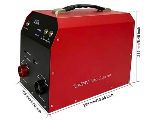 เครื่องชาร์จแบตเตอรี่รถยนต์แบบพกพา 12V 24V รถ Jump Starter Heavy Duty Design