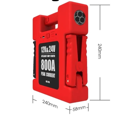 Mini Car Battery Booster Power Pack 12v 24v Car Jump Starter เครื่องชาร์จแบตเตอรี่