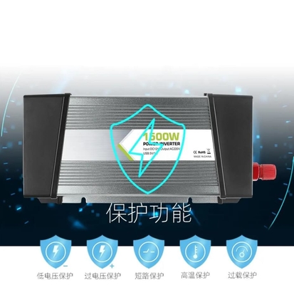 1.5KW DC AC Power Inverter 12v ถึง 230V Solar Modified Sine Wave Inverter ประสิทธิภาพสูง