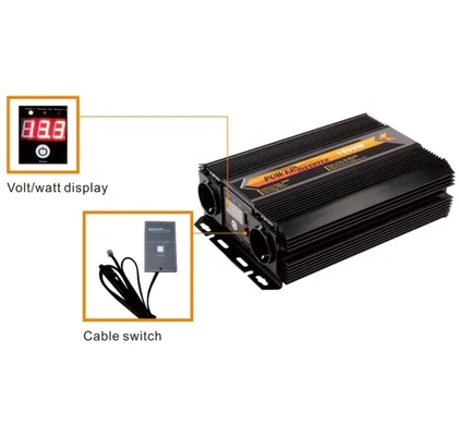 1000W 12v ถึง 220v Power Inverter 12V ถึง 110V รถอินเวอร์เตอร์พร้อมช่องจ่ายไฟ AC คู่