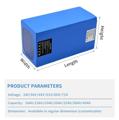 ชุดแบตเตอรี่ลิเธียมไอออนแบบชาร์จได้ 24v 48v 36v สำหรับสกู๊ตเตอร์ไฟฟ้า