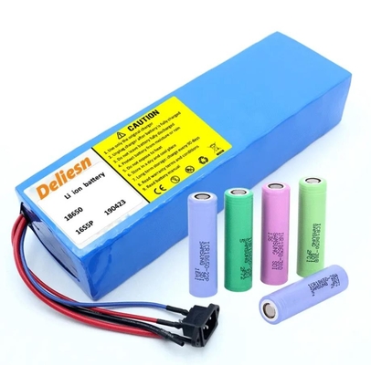 ชุดแบตเตอรี่ลิเธียมไอออน Ebike 18650 12V 24V 36V 52V 7.8Ah 10Ah 13Ah 15Ah 20Ah