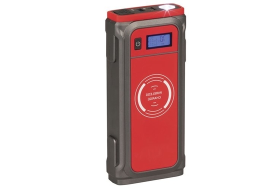 เครื่องจั๊มสตาร์ทไร้สาย 10W &amp; เครื่องชาร์จแบตเตอรี่รถยนต์พกพาแบบพกพา