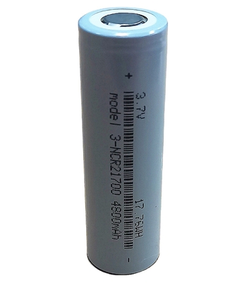21700 เซลล์แบตเตอรี่ลิเธียมไอออนความจุสูง 4800mAh ใบรับรอง CE