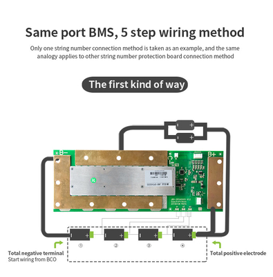 Bluetooth Lifepo4 BMS 4s 150A, uart 4s บอร์ดป้องกันแบตเตอรี่ 315 × 120 × 10 มม. ขนาด