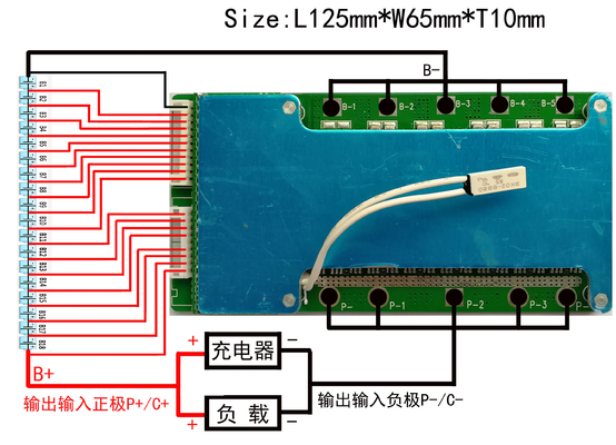 4S-24S ระบบลิเธียม BMS 150a 160a หลายชั้นสำหรับ E Scooter