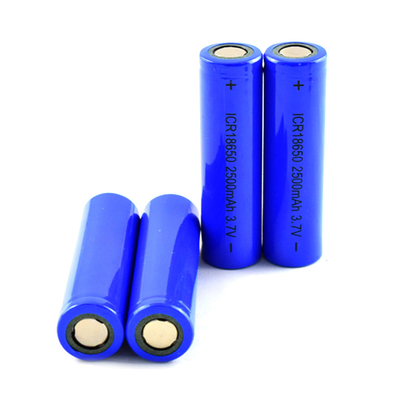 แบตเตอรี่แบบชาร์จได้ 18650 3.7 V 2500mah สำหรับไฟฉาย Power Banks