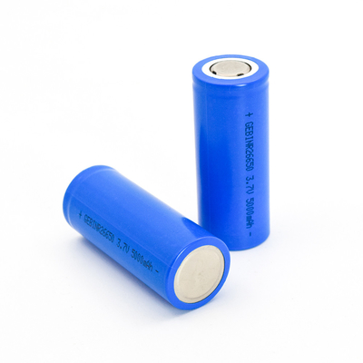 Flat Top 26650 แบตเตอรี่แบบรีชาร์จ 5000mah สำหรับไฟฉายพัดลมขนาดเล็ก