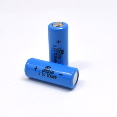 LiSOCL2 เซลล์แบตเตอรี่ลิเธียมไอออนแบบชาร์จไม่ได้ 3.6V 500mAh ER10280
