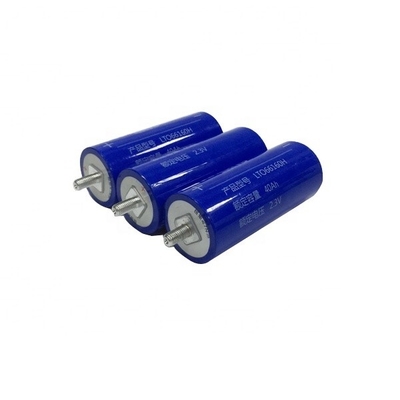 30000+ รอบเซลล์แบตเตอรี่ LTO 66160 2.3V 30ah 35ah 40ah สีน้ำเงิน PVC