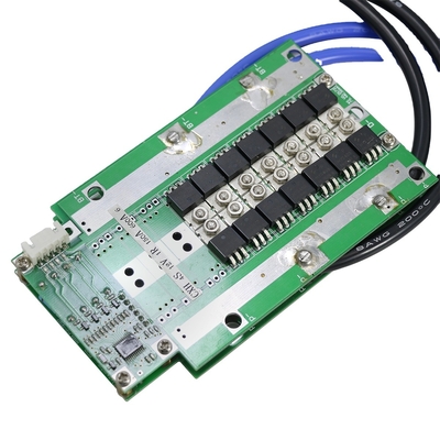 พื้นผิวอะลูมิเนียม Lifepo4 BMS 36v 16s 15s 14s 40A 100A 0.5Amps ยอดคงเหลือปัจจุบัน
