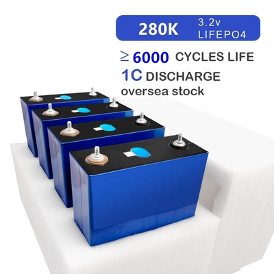 ชุดแบตเตอรี่ LiFePO4 เกรด A 280K 32v 280ah พร้อม 6000 รอบ
