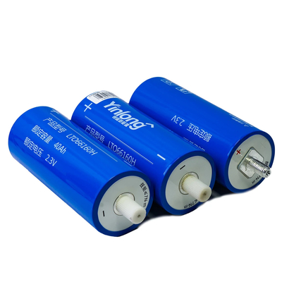 66160 LTO เซลล์แบตเตอรี่ 2.3V 35Ah น้ำหนัก 2 กก. สำหรับการจัดเก็บพลังงานแสงอาทิตย์