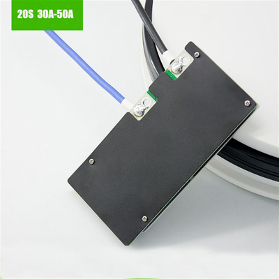 50A 20S 60V 72V LiFePO4 BMS ระบบจัดการแบตเตอรี่พร้อมระบบป้องกันอุณหภูมิ