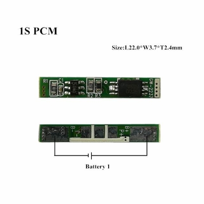 1S 2A Li Ion BMS PCM แผงป้องกันแบตเตอรี่พร้อมแถบนิกเกิล