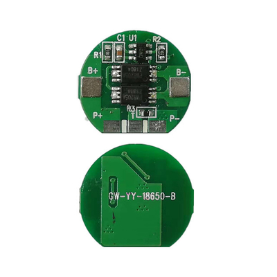 3.7V BMS สำหรับแบตเตอรี่ 18650, แผ่นป้องกันแบตเตอรี่ลิเธียม 1S 5A