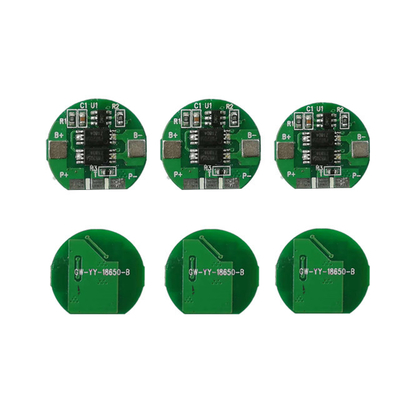 3.7V BMS สำหรับแบตเตอรี่ 18650, แผ่นป้องกันแบตเตอรี่ลิเธียม 1S 5A