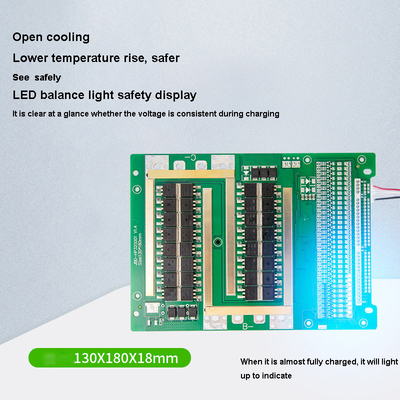 NCM Lifepo4 Protection Board 32S 60A 150A วัสดุพลาสติกใบรับรอง CE