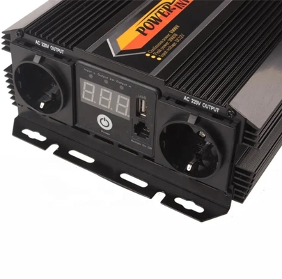 1000W 12v ถึง 220v Power Inverter 12V ถึง 110V รถอินเวอร์เตอร์พร้อมช่องจ่ายไฟ AC คู่