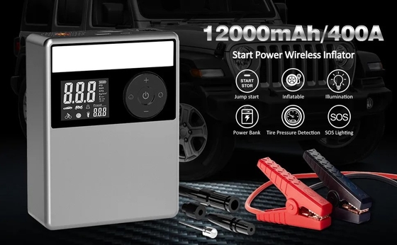 12V รถแบบพกพา Jumper Power Bank สาย Jump Start แบตเตอรี่ Booster รถ Jump Starter เครื่องชาร์จแบตเตอรี่รถยนต์แบบพกพา
