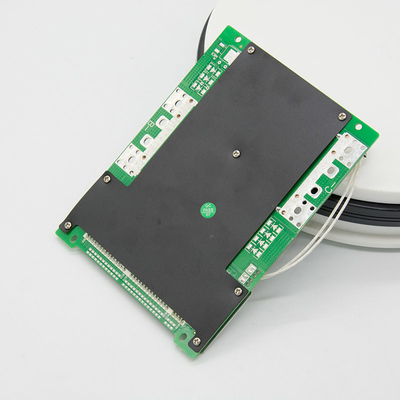 3.2V Lifepo4 Common Port BMS 32S 96V 80A พร้อม PCB ควบคุมอุณหภูมิสองเท่า